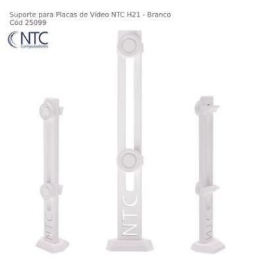 Imagem de Suporte Para Placa De Vídeo Ntc H21, Branco - H21WHT