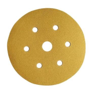 Imagem de Disco Lixa 3M Hookit Ouro 216U P120 152mm 7 Furos - 000021
