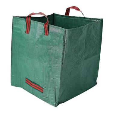 Imagem de Ｂｅｓｇａ Saco de lixo para jardim, saco de folhas, reutilizável, coletor de lixo de acampamento, recipiente de grama para detritos de gramado, ervas daninhas, 65 Cm X 65 Cm X 65