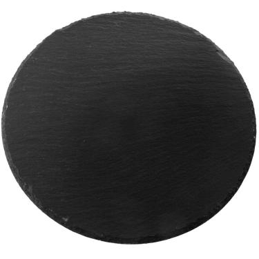 Imagem de Tabua de servir em ARDOSIA Preta -  Redonda - 20cm