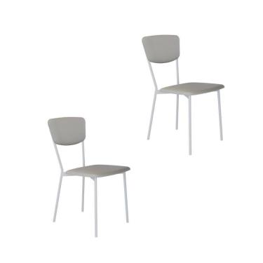 Imagem de Cadeira Vintage Retrô Fixa C-4 Pés 425 X 505 X 830 Mm C-2 Un. Pés Brancos. Cn.saturno Off White Cn.saturno Off White