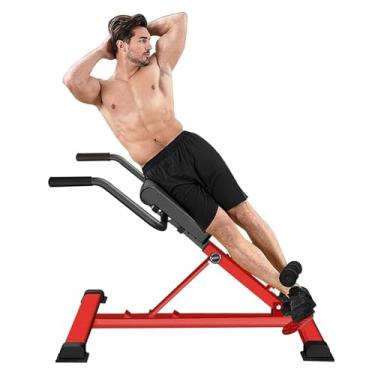 Imagem de Banco de academia, cadeira romana, multifunções, extensão traseira, banco de hiperextensão, abdominal, equipamento de treino de perna para equipamentos de ginástica em casa