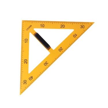 Imagem de Baoblaze Régua de ensino multifuncional, equipamento de geometria matemática, tamanho grande, desenho de números, ferramenta geométrica para desenhos, quadro, Triângulo de 45 graus