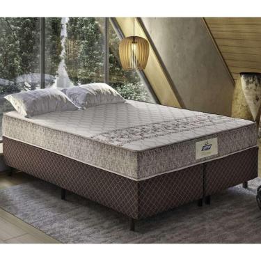 Imagem de Cama Box Conjugado Queen Com Colchão 158x59x198 Macau Gazin Cr35361 Marrom