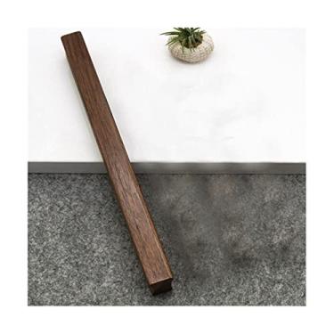 Imagem de AAPIE Puxador de porta deslizante Puxador de armário Puxador de armário de madeira com parafusos para móveis porta armário gaveta guarda-roupa alça de armário 150 mm para cômoda