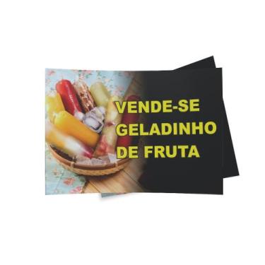 Imagem de Kit 3 Placas sinalização 15x21cm EM PVC PL(145) - Tema: Geladinho - Se