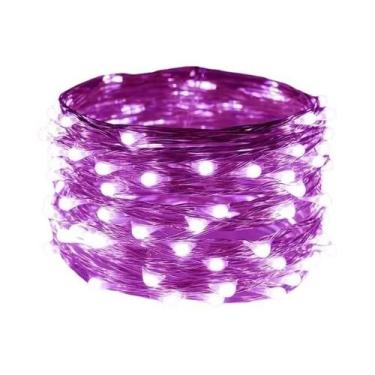 Imagem de Luzes de Fadas LED a Bateria com Fio de Cobre - Decoração para Quarto,