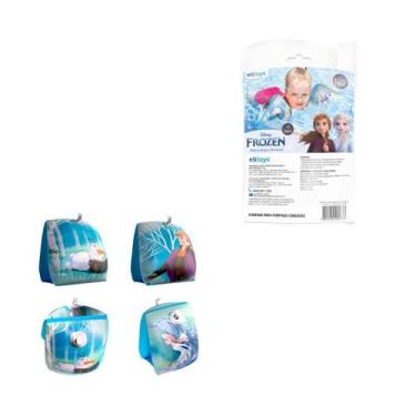 Imagem de Boia Braço Infantil Inflável Disney 18kg - Etitoys , Azul frozen
