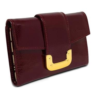 Imagem de Carteira Feminina De Couro Para Cartões Documentos Moedas - Le Voyage,