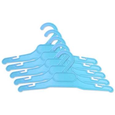 Imagem de Cabides Azul Bebe Para Guarda Roupa Organizado - 30 Unidades - Russo A