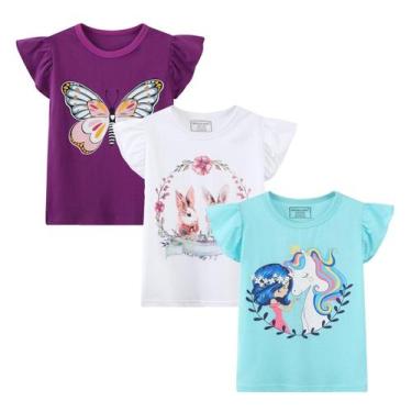 Imagem de Camisetas femininas HILEELANG Summer Ruffle de manga curta x3