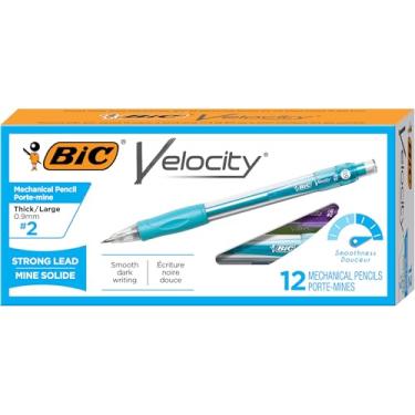 Imagem de Lapiseira 0,7mm BIC Velocity Grip, Com Tampa Protetora e Borracha, Multicor, 842943, Cartucho com 12 Unidades