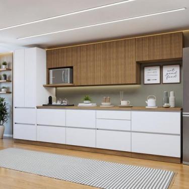 Imagem de Cozinha Completa Modulada 7 Peças 10 Portas 7 Gavetas com Rodapé Norte