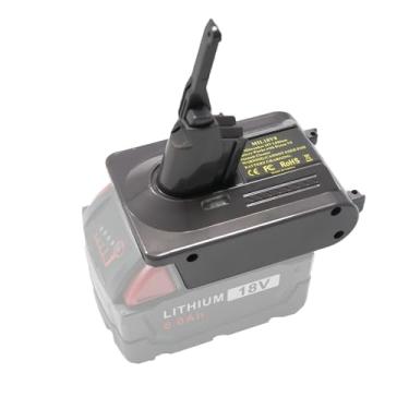 Imagem de Tueddur Adaptador de bateria V8 de substituição para bateria DysonV8, converte a bateria Milwaukee M18 18V para DysonV8 Absolute, animal, fofo, motorhead (apenas adaptador, não bateria