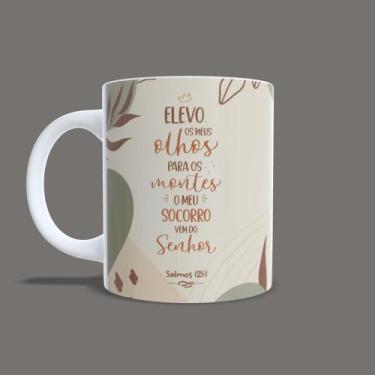 Imagem de Caneca Versículo Bíblico Salmos 121:1 Presente Pastora Pastor Frases C