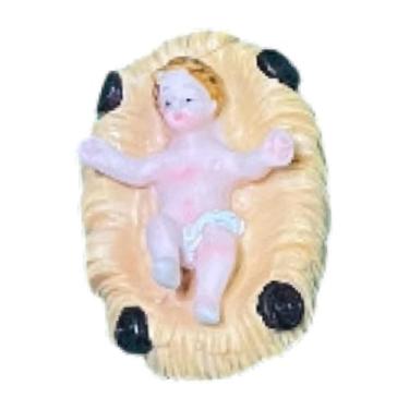 Imagem de FLCPJGV Estátua do Menino Jesus, decoração de presépio, estatueta do Menino Jesus para lareira, feriado, S 8cmx5cm