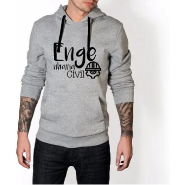 Imagem de Blusa Moletom Canguru Faculdade Engenharia Civil Lançamento - LGAMN, C