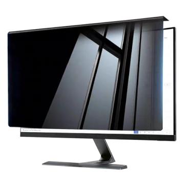Imagem de Filtro de tela de privacidade de computador suspenso de 55 cm, compatível com monitor de mesa panorâmico de 21/22 polegadas para monitor de mesa panorâmico 16:9, proteção antirreflexo para os olhos e
