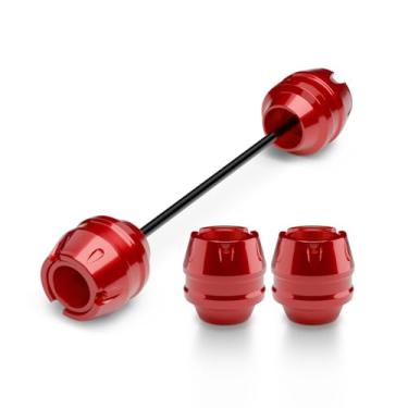 Imagem de MFGZD CNC Motocicleta Roda Dianteira Protetor Eixo Slider para Versys650 YZF-R7 R1 S1000RR/XR Ninja650 ZX-6R ZX-10R Z650 CRF1100L CBR650R CBR600RR CBR1000RR GSXR600/750L CBR600RR 0/1000 0 modelos RSV4