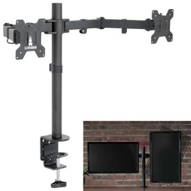 Imagem de Suporte de Mesa Duplo Articulado para 2 TV Monitores 13 A 27 Polegadas