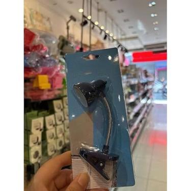 Imagem de Mini Luminária de Mesa LED com Prendedor - Luz Flexível para Leitura e Trabalho (Azul,S)