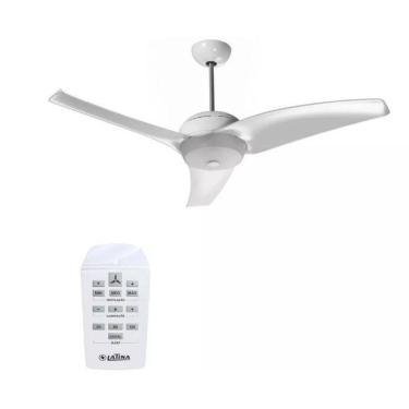 Imagem de Ventilador de Teto Latina Branco 3 Pás com Controle Remoto