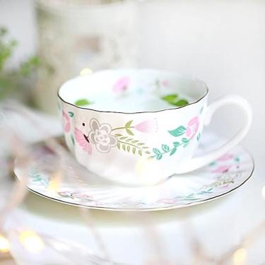 Imagem de Conjunto de caneca de café e pires da tarde xícara de chá de café caneca de café home office tazas cozinha utensílios de bebida caneca de café (cor: Estilo 2)