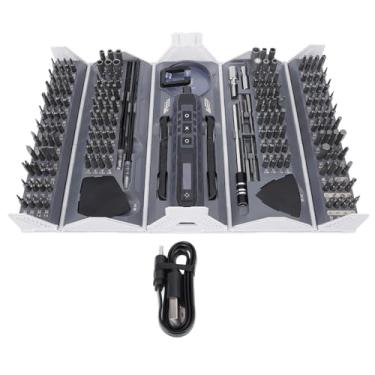 Imagem de Garosa Kit de Chave de Fenda Elétrica Conjunto de Chave de Fenda de Precisão 163 Em 1 Bits Magnéticos Com Recipiente Empilhável Design para Laptop Telefone Tablet Reparo