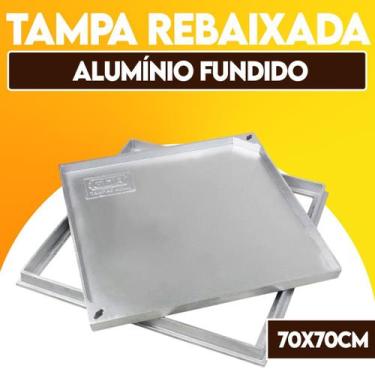 Imagem de Tampão Rebaixado Caixa de Passagem P/ Revestimento 70x70 cm GDA Alumín