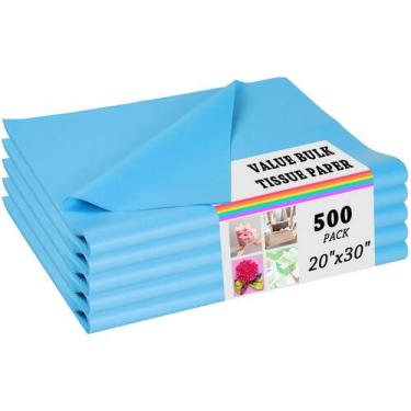 Imagem de Papel de Seda PINWATT Azul Cielo 20x30 cm 500 Hojas