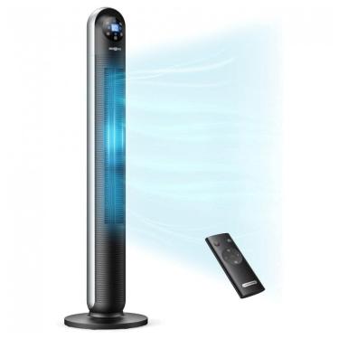 Imagem de Ventilador de Torre Silencioso com Controle Remoto, Temporizador 24h e Display LED, 110V 25W, PARIS RHONE