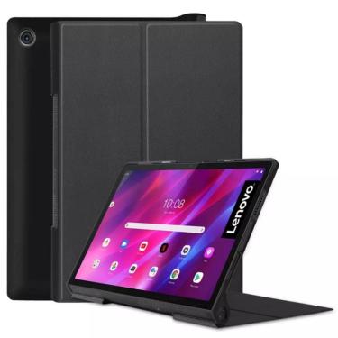 Imagem de Capa para tablet Lenovo Yoga 11 YT-J706 preta em couro sintético