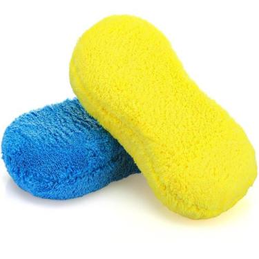 Imagem de Esponja de lavagem de carro Tanlade Large Microfiber, pacote com 2 uni