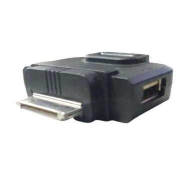 Imagem de Adaptador 4 em 1: 2 USB Fêmea RJ45 Fêmea e Conector Dock