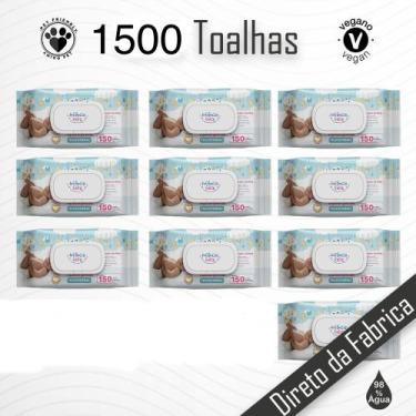 Imagem de Kit 10 Pacotes Toalhas Umedecidas INFÂNCIA FELIZ - 150 folhas Com Tamp