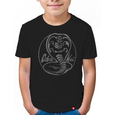 Imagem de Camiseta Infantil Cobra kai - KING OF GEEK, Preto, 10