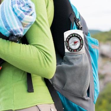 Imagem de Bússola de orientação avançada – Ferramenta profissional de navegação para caminhada, mochila e acampamento para leitura de mapas, transparente