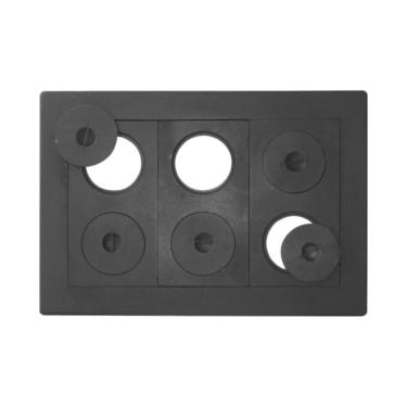 Imagem de Chapa Econômica Fogão Lenha 6 Furos Com Tampa 45x64x45cm