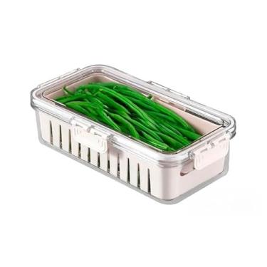 Imagem de Caixa De Armazenamento Para Geladeira – Grelha De Drenagem Para Carne, Legumes E Frutas(Modelo 1)