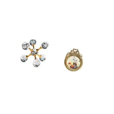 Imagem de Fenteer Escultura Moderna Europeia em Forma de Esfera com Moldura Redonda Ornamentada, Ideal para Decoração de Mesa, Escritório, Sala de Estar E Como Presente