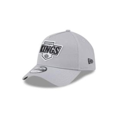 Imagem de BONE NEW ERA 9FORTY A-FRAME SNAPBACK LOS ANGELES KINGS NHL CINZA-Masculino