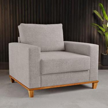 Imagem de Poltrona Living 82cm Linhão Viana Viero, Linhao Giz