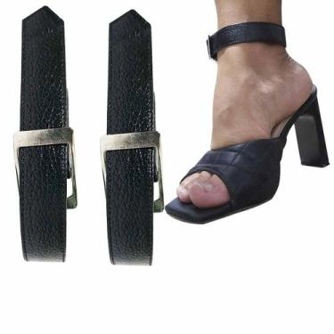 Imagem de tornozeleira  correia para sandálias largas preto 1 par - general cour