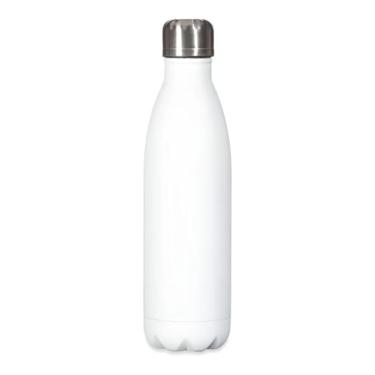 Imagem de Garrafa De Água Portátil, Estilo Boliche Inox Térmica Squeeze Com Camada Dupla Para Academia Esporte 750 ML Quente Frio BELA JOY (BRANCO)