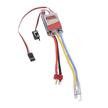 Imagem de Asixxsix 60A ESC Escovado, Controlador de Velocidade Eletrônico Com Plugue T, Adequado para Motor de Barco de Carro RC 540 550 380 370, Escala 1/10 1/12 1/16, Carros Elétricos RC