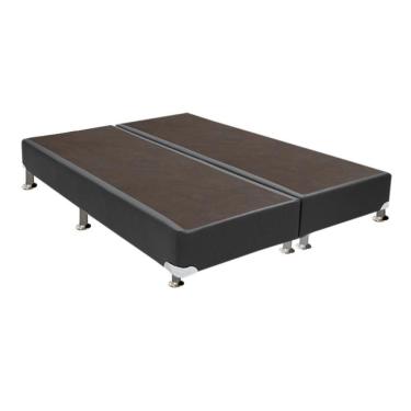 Imagem de Cama Box Base King Universal Courano Gray (193x203x30) - Ortobom