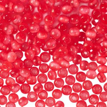 Imagem de ARTISAMILY 1500 peças de contas de semente de vidro vermelho 4 mm olho de gato pequenas contas pequenas redondas soltas espaçador mini colar pingentes para fazer joias, artesanato faça você mesmo