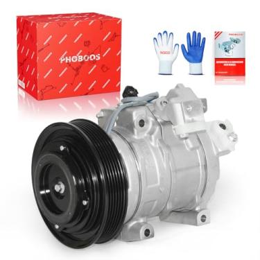 Imagem de PHOBOOS Compressor A/C com embreagem compatível com Acura TL 2009-2014, RDX 2013-2015, TSX 2010-2014 e Honda Accord 2008-2012 3,5L/2014 2.0L, Crosstour 2012 3,5L. Refrigeração rápida, Ref. CO-2014