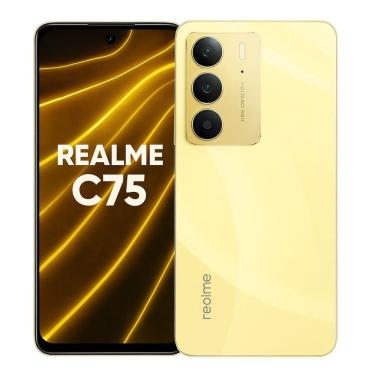 Imagem de sSmartphone Celular realme C75 256GB 8GB RAM Android Tela 6.72 Câmera 50MP Bateria 5000mAh Dual SIM Dourado