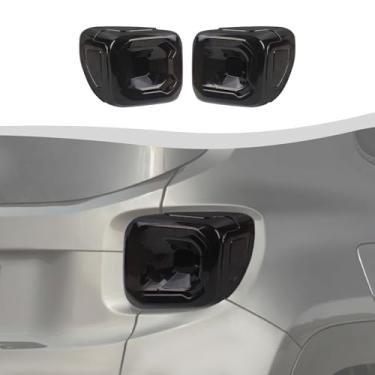 Imagem de SQQP Capa de luz traseira para lanterna traseira com acabamento adequado para Jeep Renegade 2019-2025 (preto)